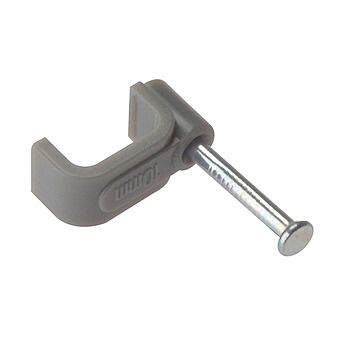 Picture of Grey T&E Flat Electrical Cable Clip