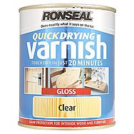 Ronseal Quick Drying Varnish Gloss Clear 2.5 Litres