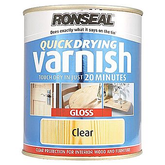Ronseal Quick Drying Varnish Gloss Clear 2.5 Litres