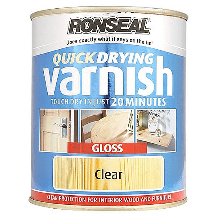 Ronseal Quick Drying Varnish Gloss Clear 2.5 Litres Ray Grahams DIY Store