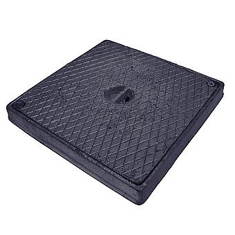 Square Cast Iron Seal Plate Black 225 x 225mm