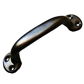 Black Tubular Pull Bow Door Handle 6 Inch