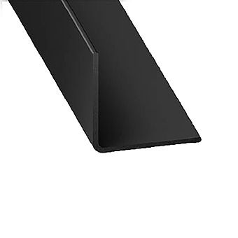 PVC Corner Profile Black 1 Metre 20x20mm