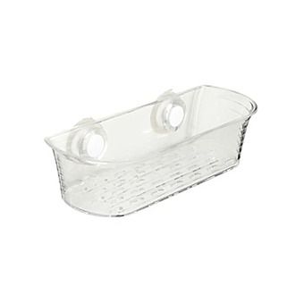 Croydex Long Basket Press 'N' Lock Clear Acrylic