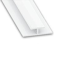 PVC White Connecting Profile 5mm x 1m
