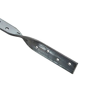Picture of Galvanised Steel Twisted Restraint Strap 600mm Wall Plate Strap