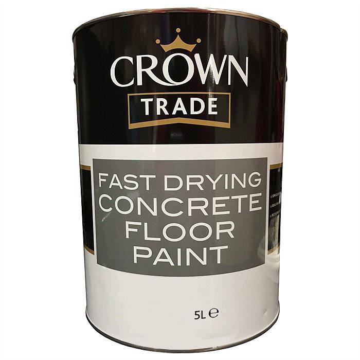 Crown Trade Fast Drying Concrete Floor Paint 5 Litre Ray Grahams DIY