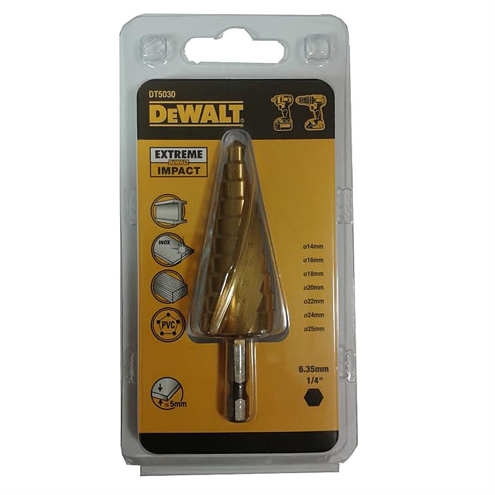 Dewalt DT5030 Extreme Impact Rated Step Drill Bit 1425mm Ray Grahams