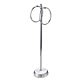 Opera Free Standing Double Ring Towel Rail Chrome | Showerdrape