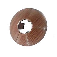 Plastic Dark Cherry Effect Radiator Collar Rosette for 15mm Pipe