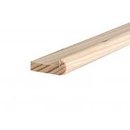 Hockey Stick Redwood - Wooden Profile 32mm x 19mm