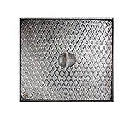 Square Cast Iron Seal Plate Galvanised 225mm