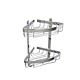 Croydex Aluminium Large  2 Tier Bathroom Storage Corner Basket