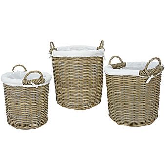 Picture of Rattan Langham Storage Basket by Manor