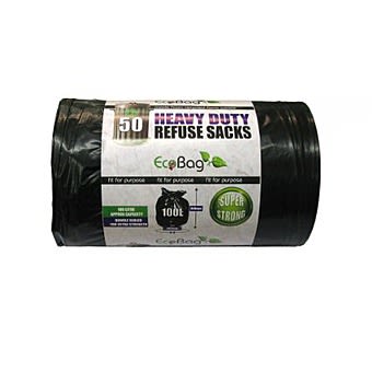 Picture of Eco Heavy Duty Refuse Sacks | Bin Liners | Black