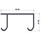 Coburn Sliding Wardrobe Door Track Runners Double 60 Hanger Pair (23-261)