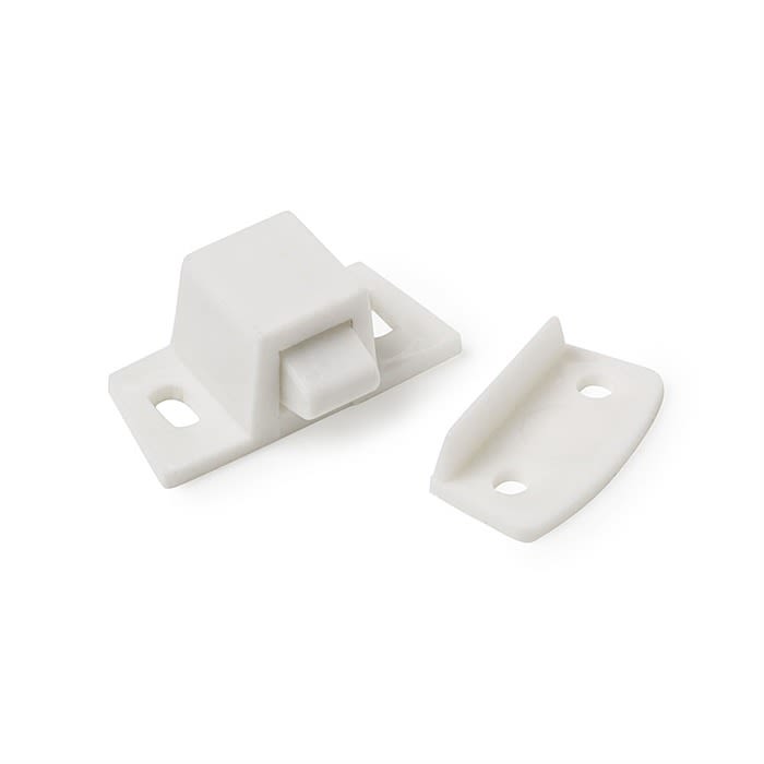 27mm White Nylon Rocker Cupboard Door Catch Ray Grahams DIY Store