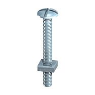 Timco Zinc Plated Spouting Bolts M6 x 20mm & Square Nut