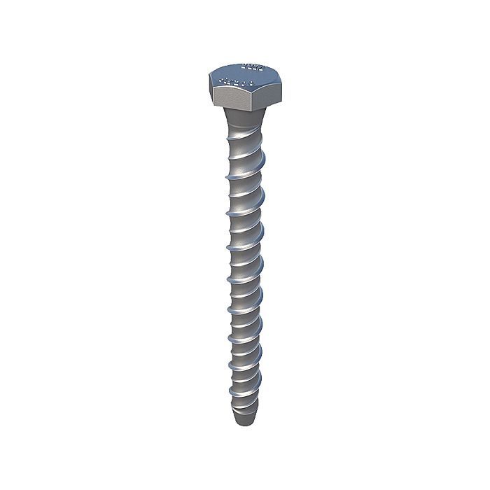 5 PK Thunderbolts M8 x 100mm Masonry Self Tapping Concrete Anchor Bolts
