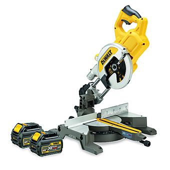 Picture of Dewalt DCS777T2 54V FlexVolt 216mm Cordless Mitre Saw 2 x 6.0Ah Batteries