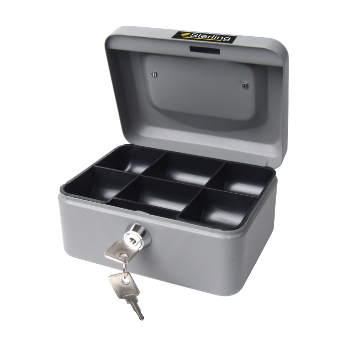 Sterling Steel Key Locking Cash Box Ray Grahams DIY Store