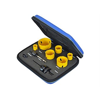 Faithfull 9 Piece HoleSaw Kit FAIHSKIT