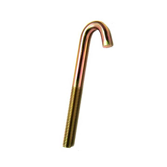 Zinc Plated J Hook Bolt M8 x 160mm