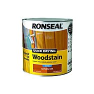 Ronseal 36946 Quick Drying Satin Natural Oak Woodstain 0.75L