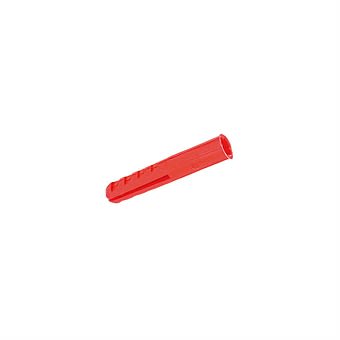 Rawlplug 6mm Plastic Plugs Red 44 Pack