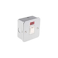 Sinops 20 Amp Metal Clad Single Switch with Neon