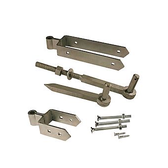 Adjustable 450mm Heavy Duty Galvanised Field Gate Hinge Set