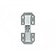 Centurion CH103P Zinc Plated 97mm Easy On Hinge Sprung