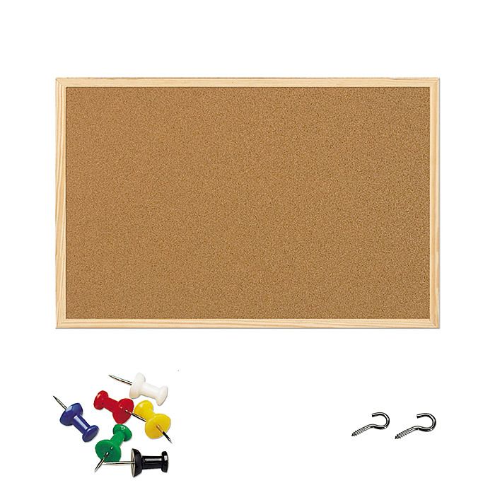 Cork Notice Board with Wood Frame 600 x 400mm Ray Grahams DIY Store