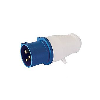 16A 230V Plug 3 Pin Blue