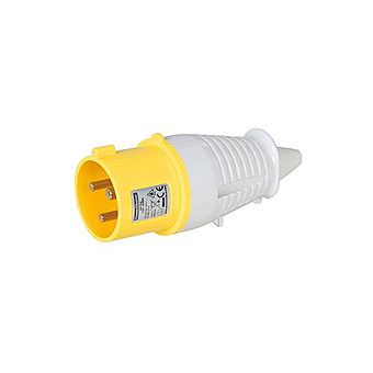 Powermaster 868864 110V 32A Plug 3 Pin Yellow