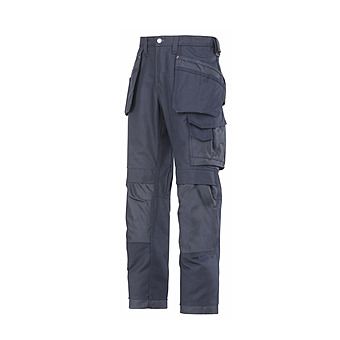 Picture of Snickers Trousers 3214 9595 Navy Canvas Cordura 