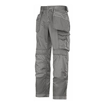 Picture of Snickers Trousers 3214 1818 Grey Canvas Cordura 