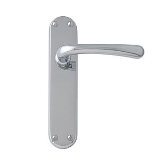 Palace Latch Door Handles Polished Chrome