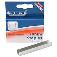 Draper 10640 10mm Steel Staples Box Of 1000 For Use With 10637