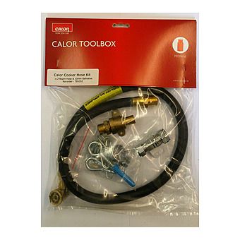 Calor TB1053 Cooker Hose Kit with 1/2" BSPM Hose & 10mm Ball Valve