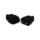 Jegs PPJ008PB 10-Amp 2-Pin Black Resilient Flex Connector