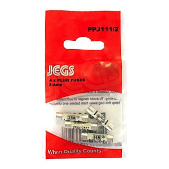 Jegs PPJ1112 Plug Fuses 2-AMP Pack of 4