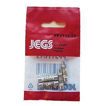 Jegs PPJ11113 13-Amp Plug Fuses Pack of 4