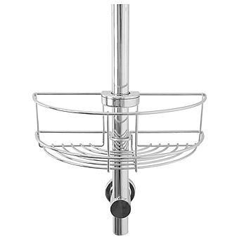 Croydex QM261041 Easy Fit Shower Riser Rail Basket