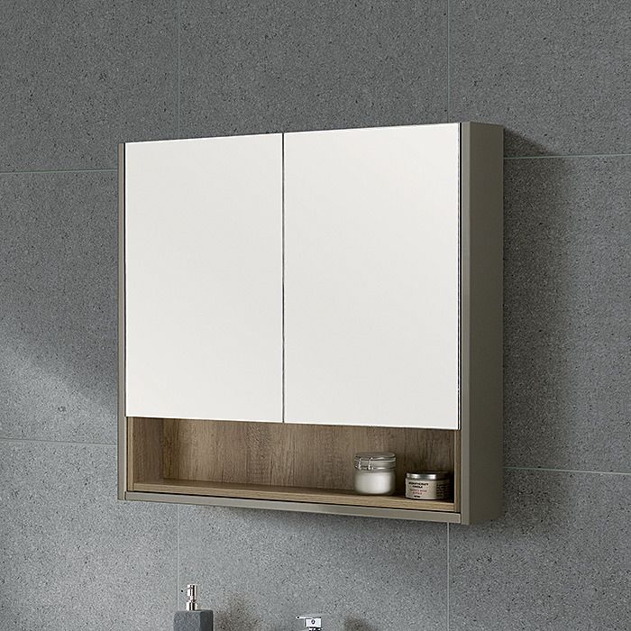 RT Large LUC60MIR Lucca Mirror Wall Cabinet 60cm - Ray Grahams DIY Store