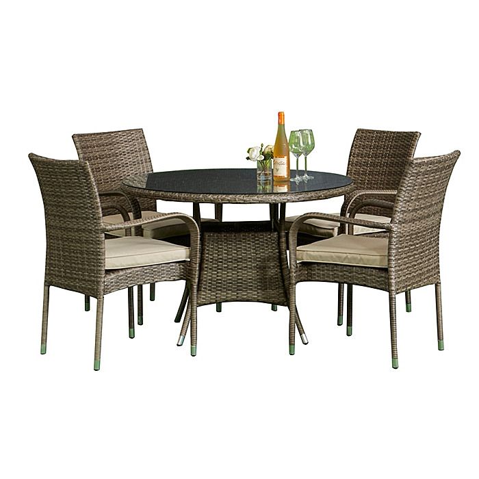 Pagoda 365080 Toulouse Garden Dining Set (Table & 4 Seats) - Ray