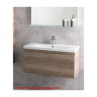 RT Large K50BAS K Store 50cm Short Projection White Basin