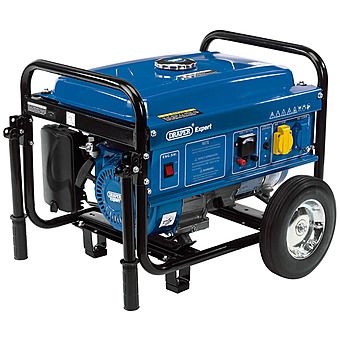 Draper 87088 Expert Petrol Generator with Wheels 2.5KW