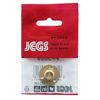 Jegs PPJ059 1/2" Brass Back Plate