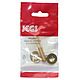Jegs PPJ060A 50mm All Thread Brass And 2 Locknuts